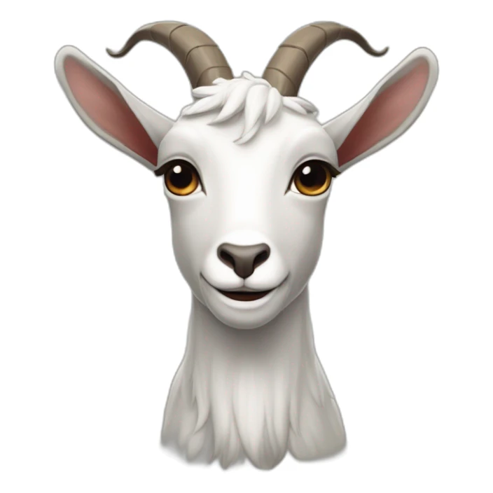 crie uma foto com texto escrito goat com uma coroa encima do texto sticker