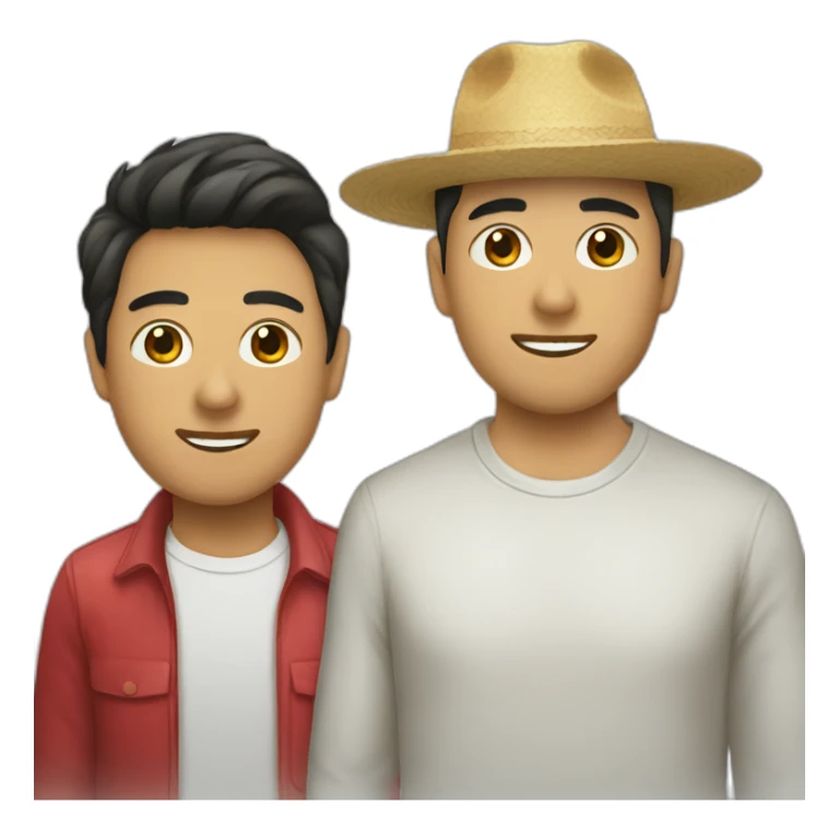 a colombian and a vietnamese gay couple sticker