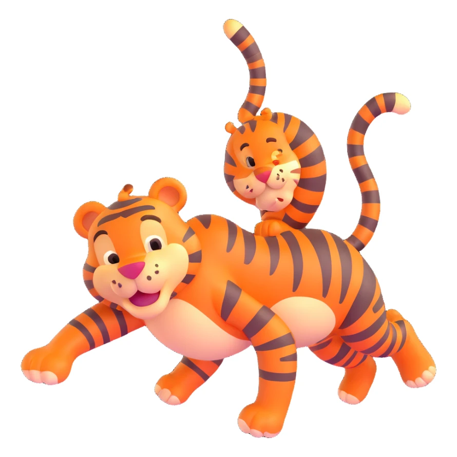 Tigger from Winnie the Pooh, bouncy and cheerful sticker