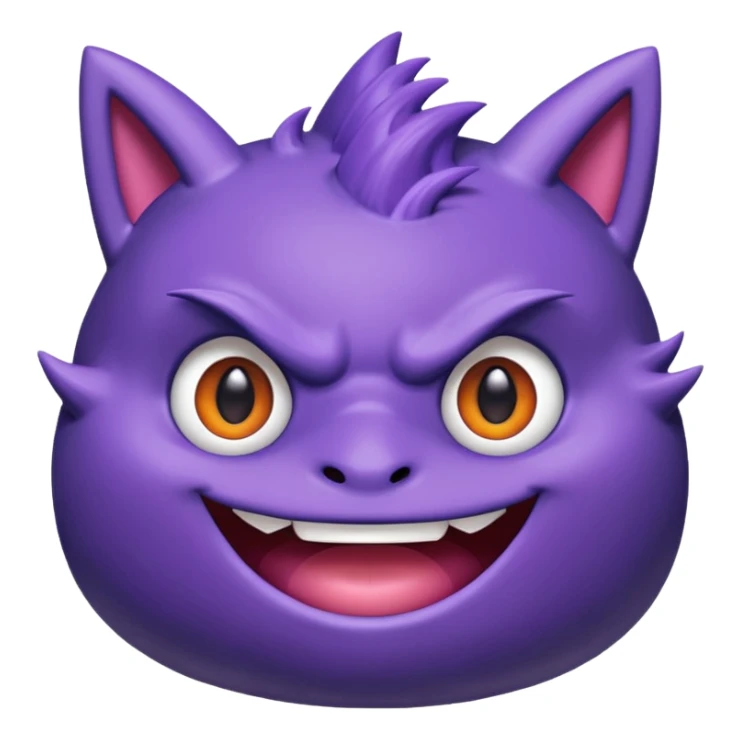 I want a Gengar (Pokemon) that looks cute. sticker