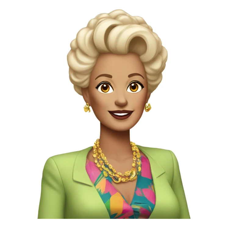 Blanche from golden girls sticker