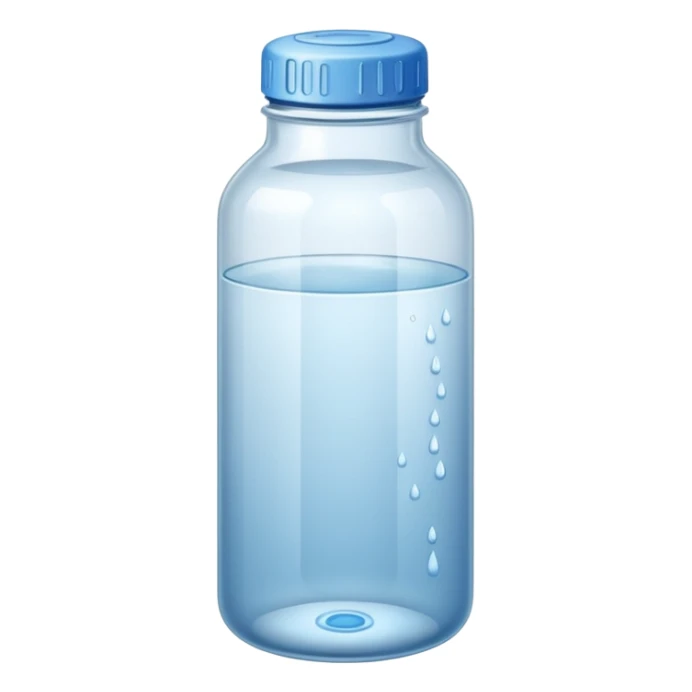 water bottle of glass sticker