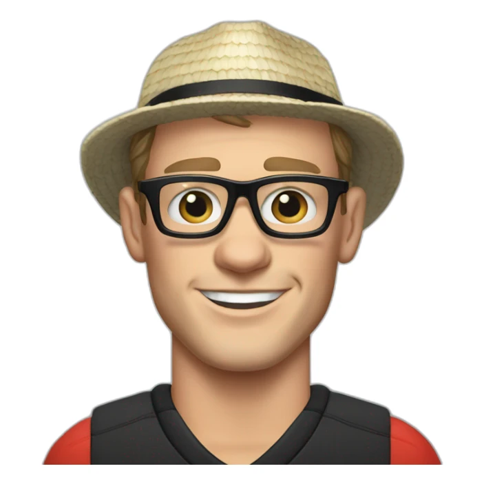 Jonathan Toews wearing glasses as beach bum sticker