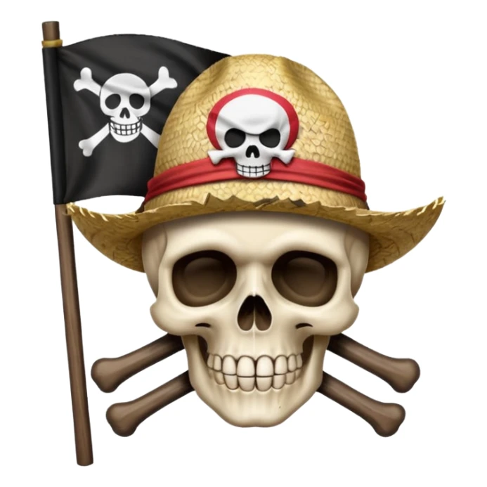 Can u create a emoji thats the straw hats flag of one piece sticker