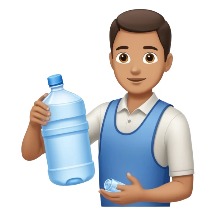 Man delivering hinckley gallon water  sticker
