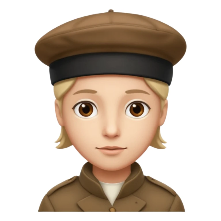 Cette emoji😏 avec un capeau de poète sticker