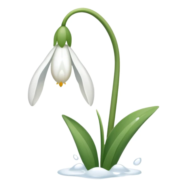 snowdrop emoji sticker