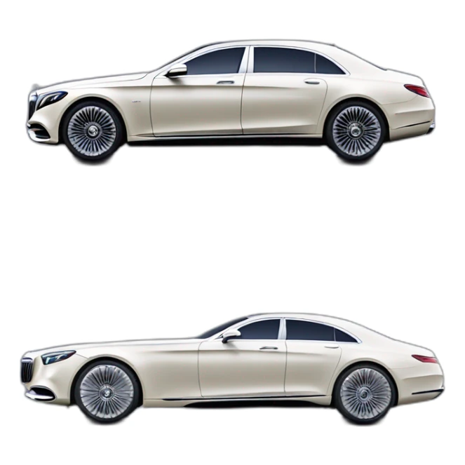 Mercedes maybach 2023 two color profile view sticker