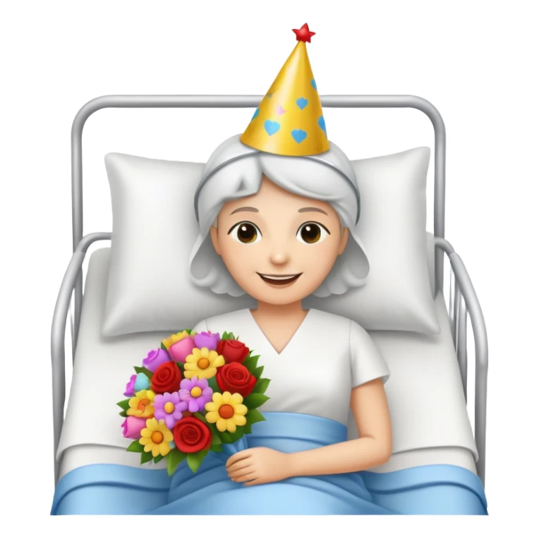 Happy wedding anniversary in the hospital  sticker