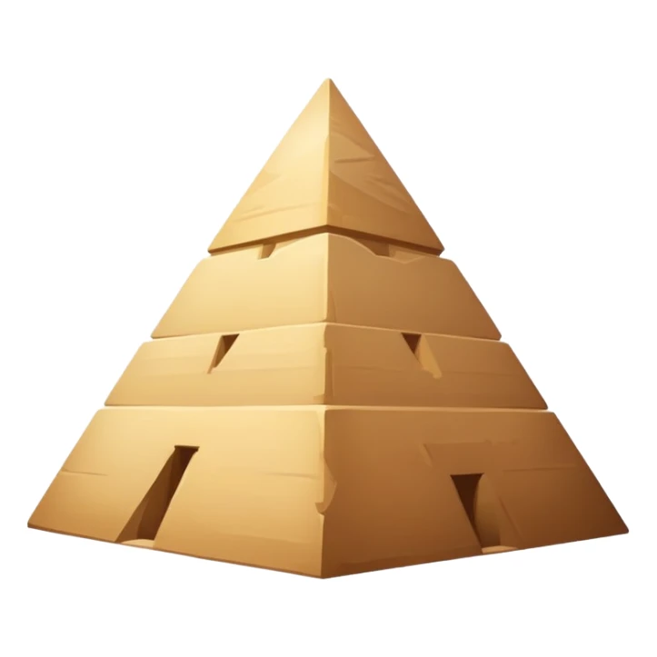 Extremely minimalist pyramid of Giza with simplest shape sticker