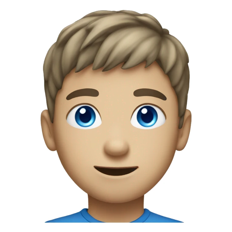 Boy with blue eyes playing videos games sticker