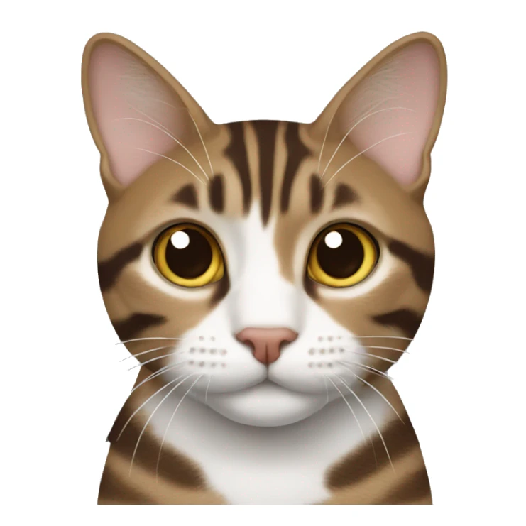Brown and white tabby sticker