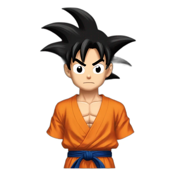 Goku fusionné Luffy sticker
