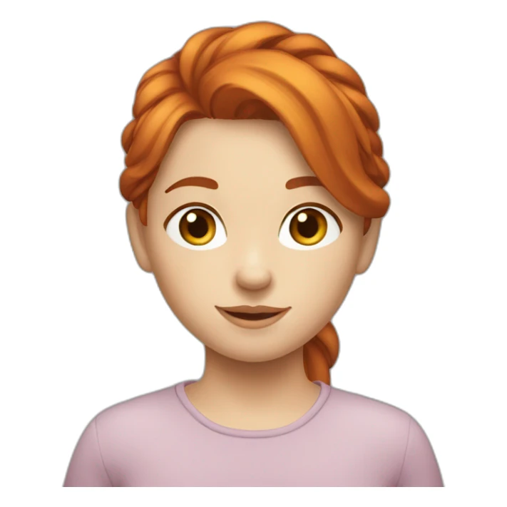 jeune fille rousse sticker