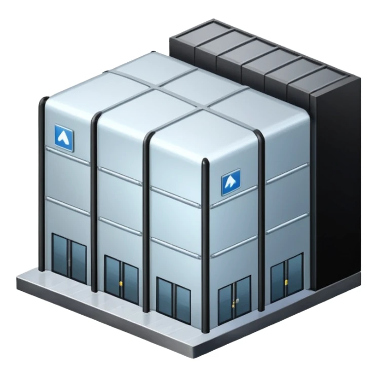 ambient and refirigeration warehouse at an angle cold sticker