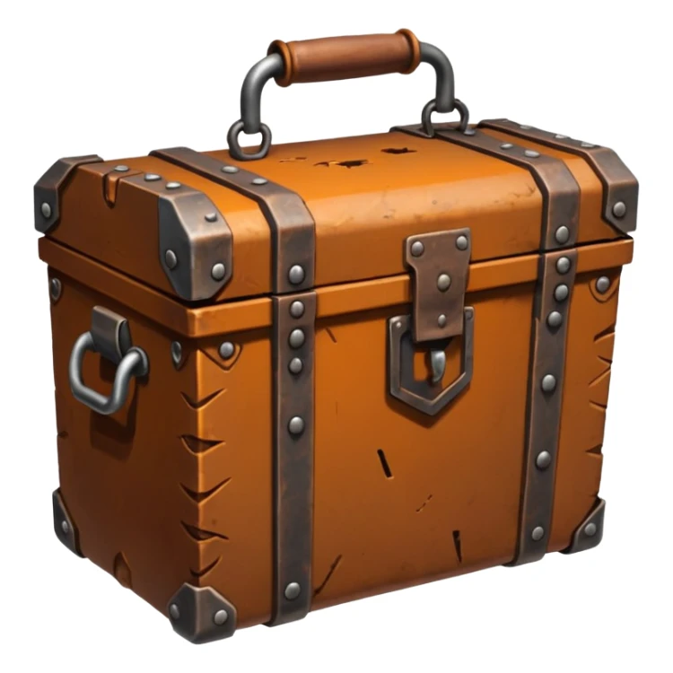 coffre avec de la ferraille cuivre  post apo survie loot  sticker