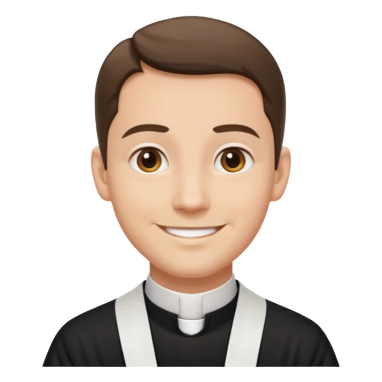The priest who presides over the wedding sticker