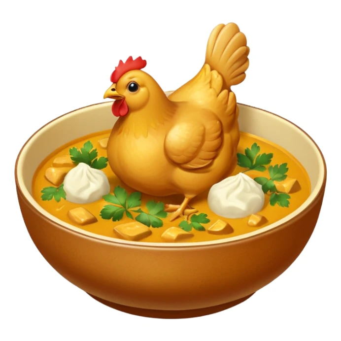 chicken curry in a bowl sticker