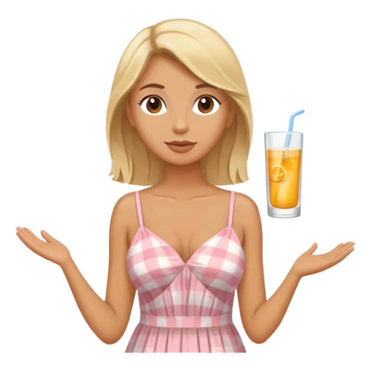 Luxury blonde model, brown eyes, honeymoon travel sticker