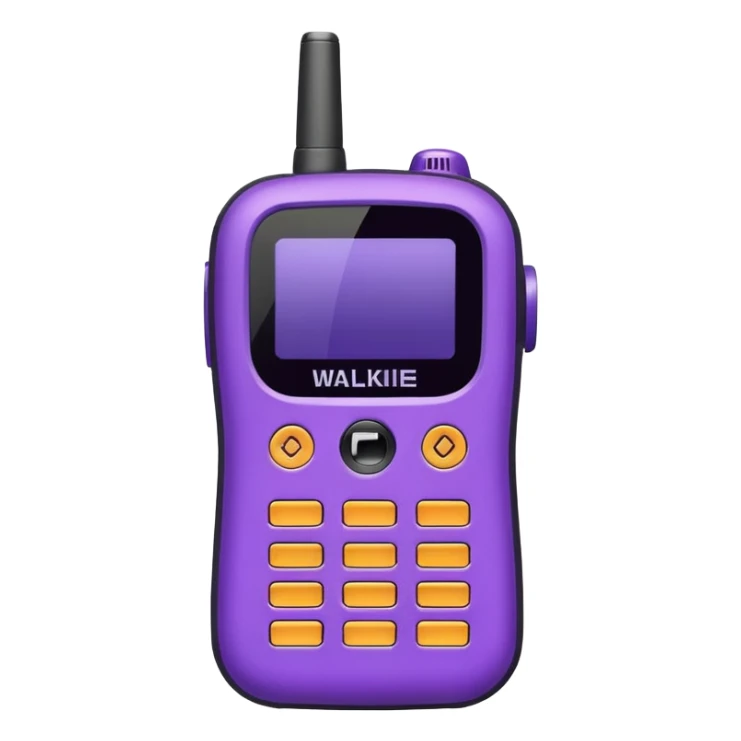 purple walkie talkie emoji sticker