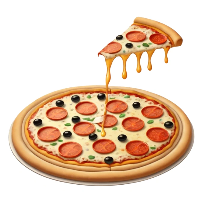 Pizza Napoletana con crosta più soffice sticker