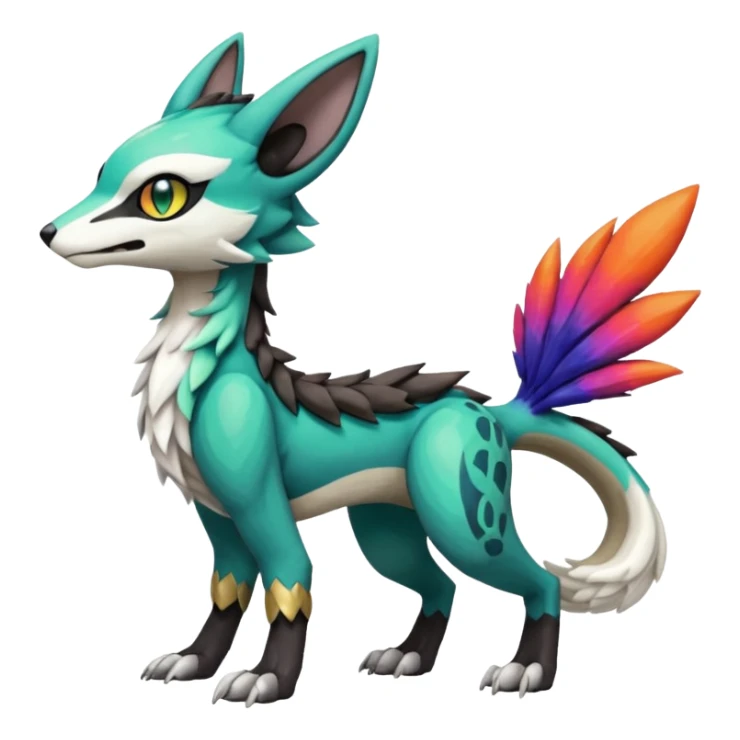 Meloetta-Vernid-Trico-Sergal-Protogen-Primagen-Pokémon-Fakémon-creature sticker