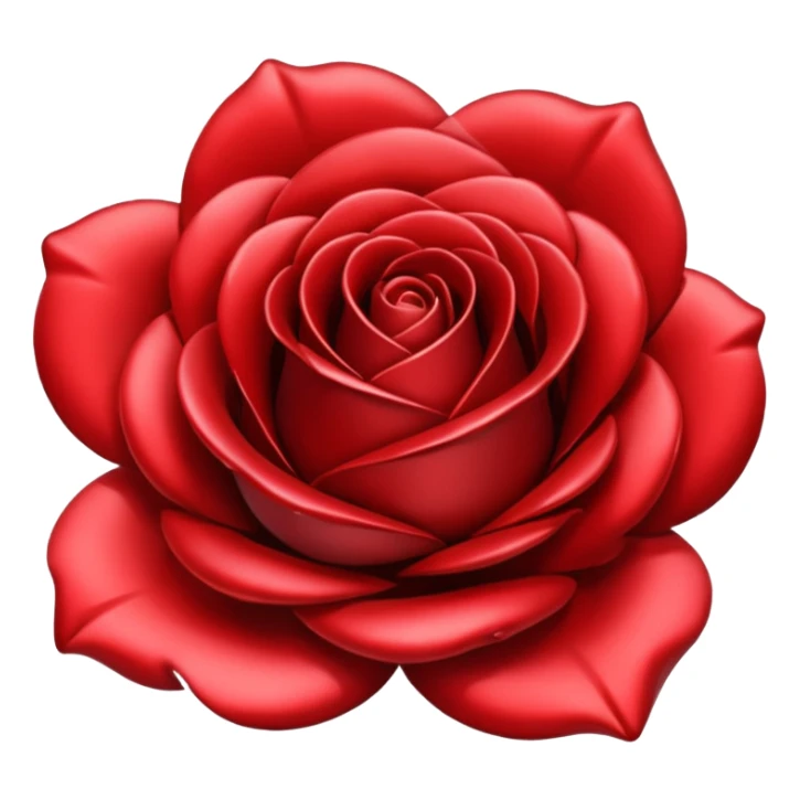 metal rose, without green leaves, just flower sticker