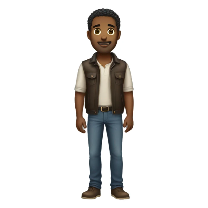 handsome man full body sticker