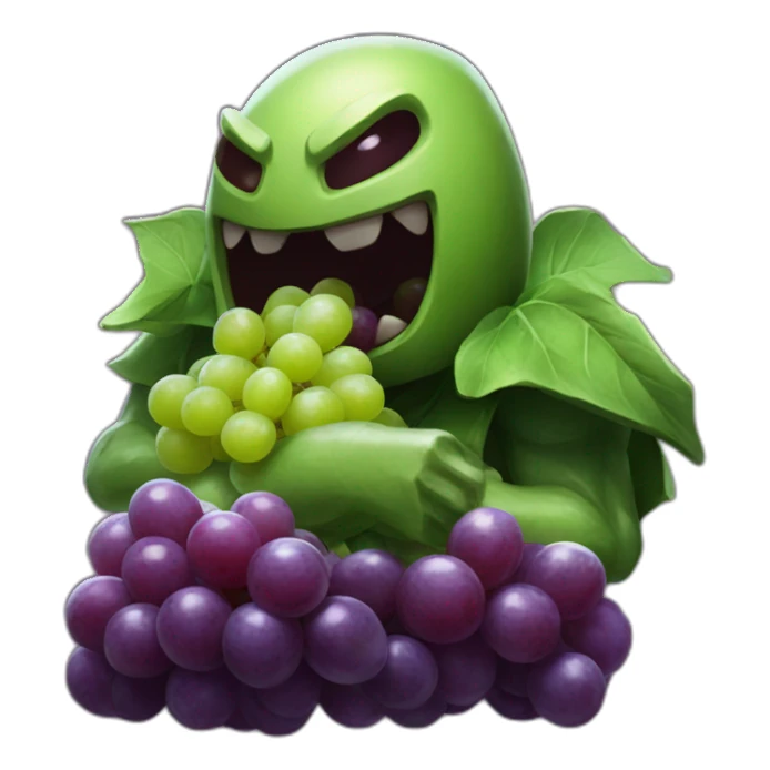 urgot from league of legends eating grapes sticker