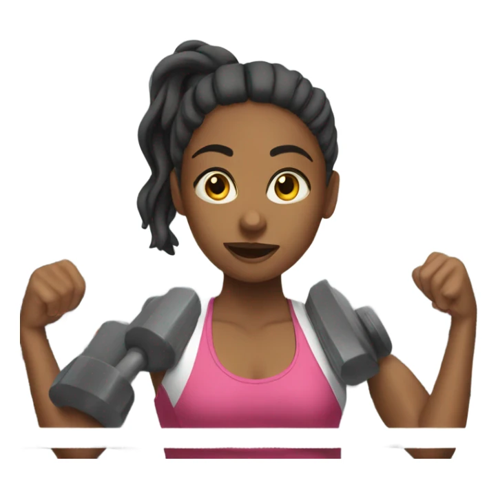 girl in gym sticker