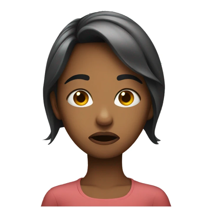 Girl who is disgusted sticker