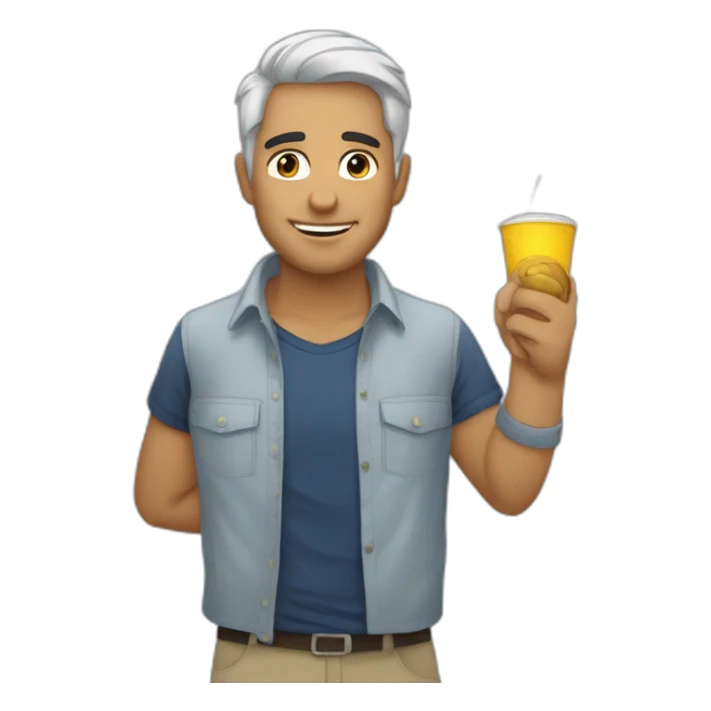 Antônio Costa a fazer o dedo do meio sticker