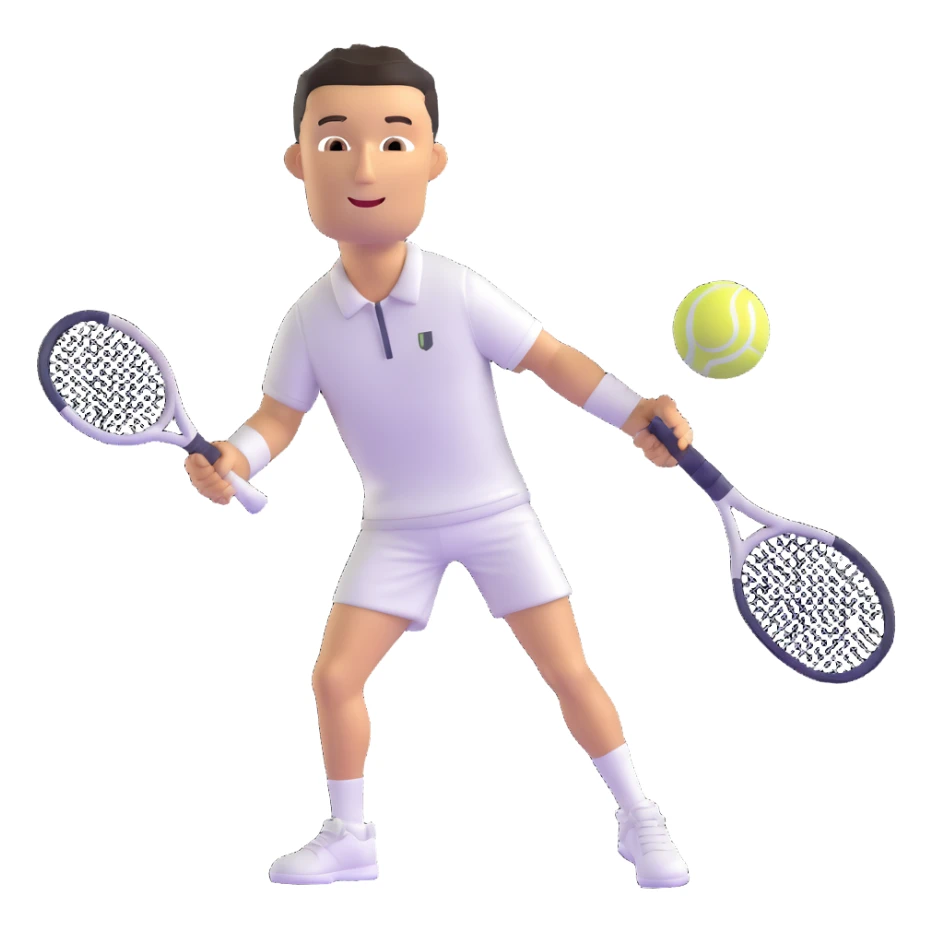 Cristiano Ronaldo as a tennis player sticker