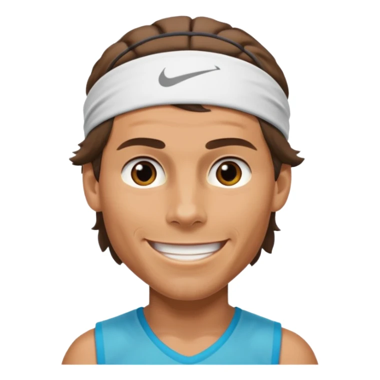 rafael nadal half body with head band,half body sticker