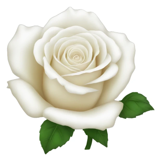 White rose sticker
