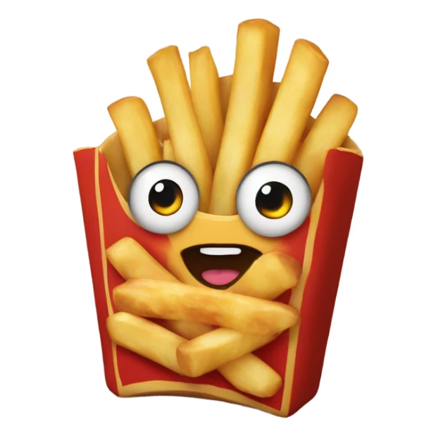 Pizza French fry sticker