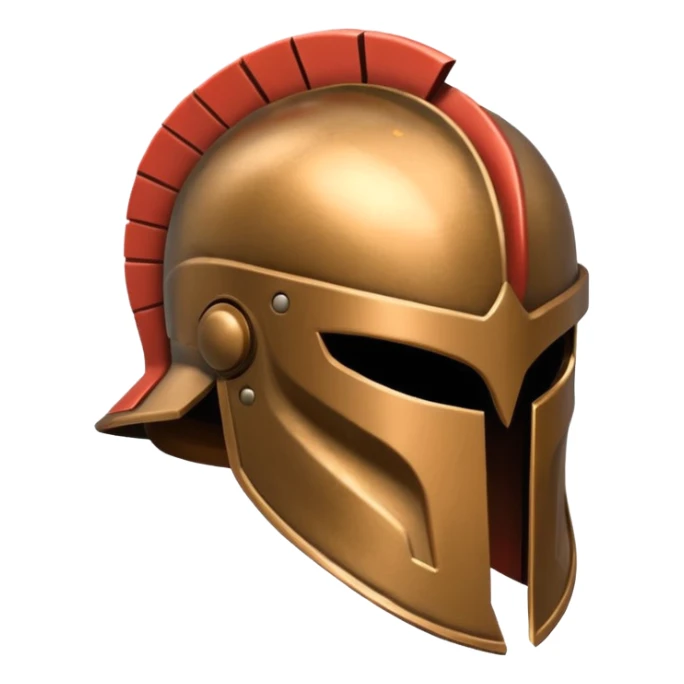 I need a Spartan helmet, but one that is on its side and is a single color. sticker