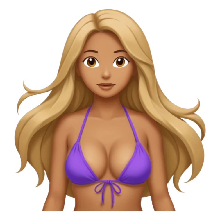 sexy girl in bikini string big bubbs sticker