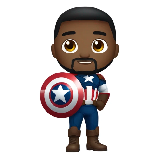 Anthony Mackie Captain America sticker