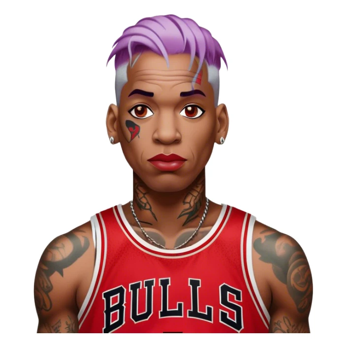 Dennis Rodman Chicago bulls sticker