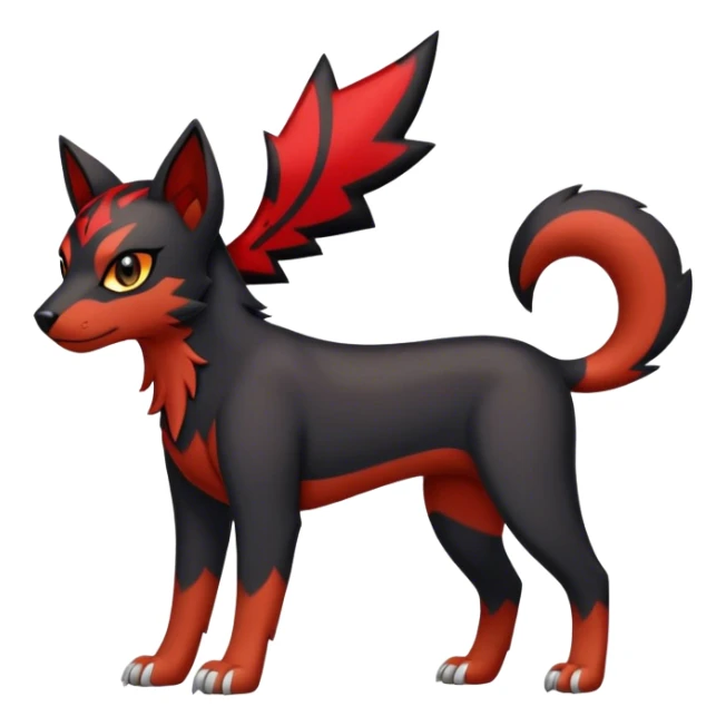 Litten-Houndour-hybrid full body sticker