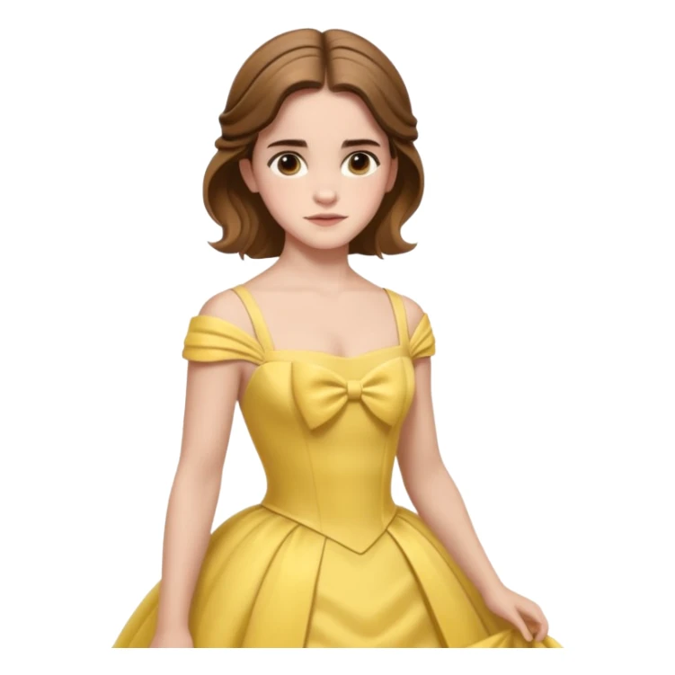 emma watson as belle Cinematic Realistic sticker