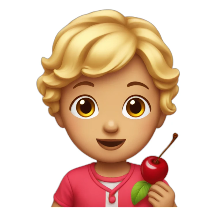 cherry baby sticker