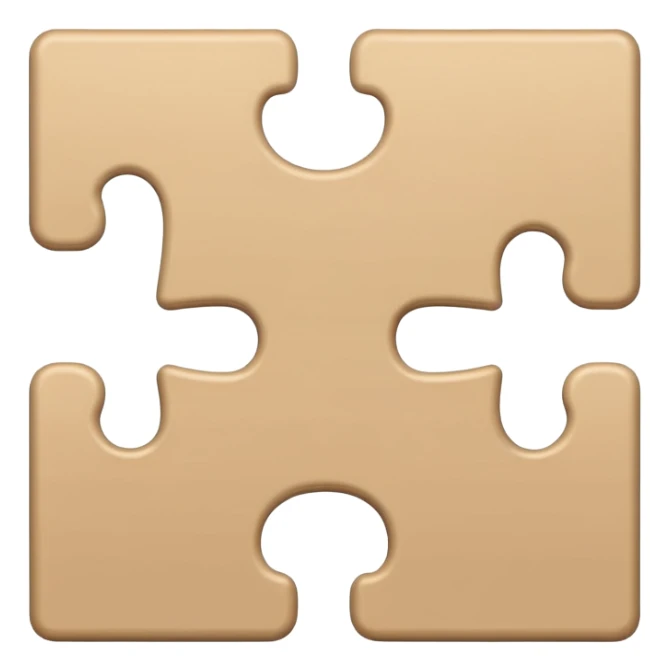 🧩🧩🧩 single-puzzle-piece-in-a-beige-color,-representing-a-flexible-or-undefined-category sticker