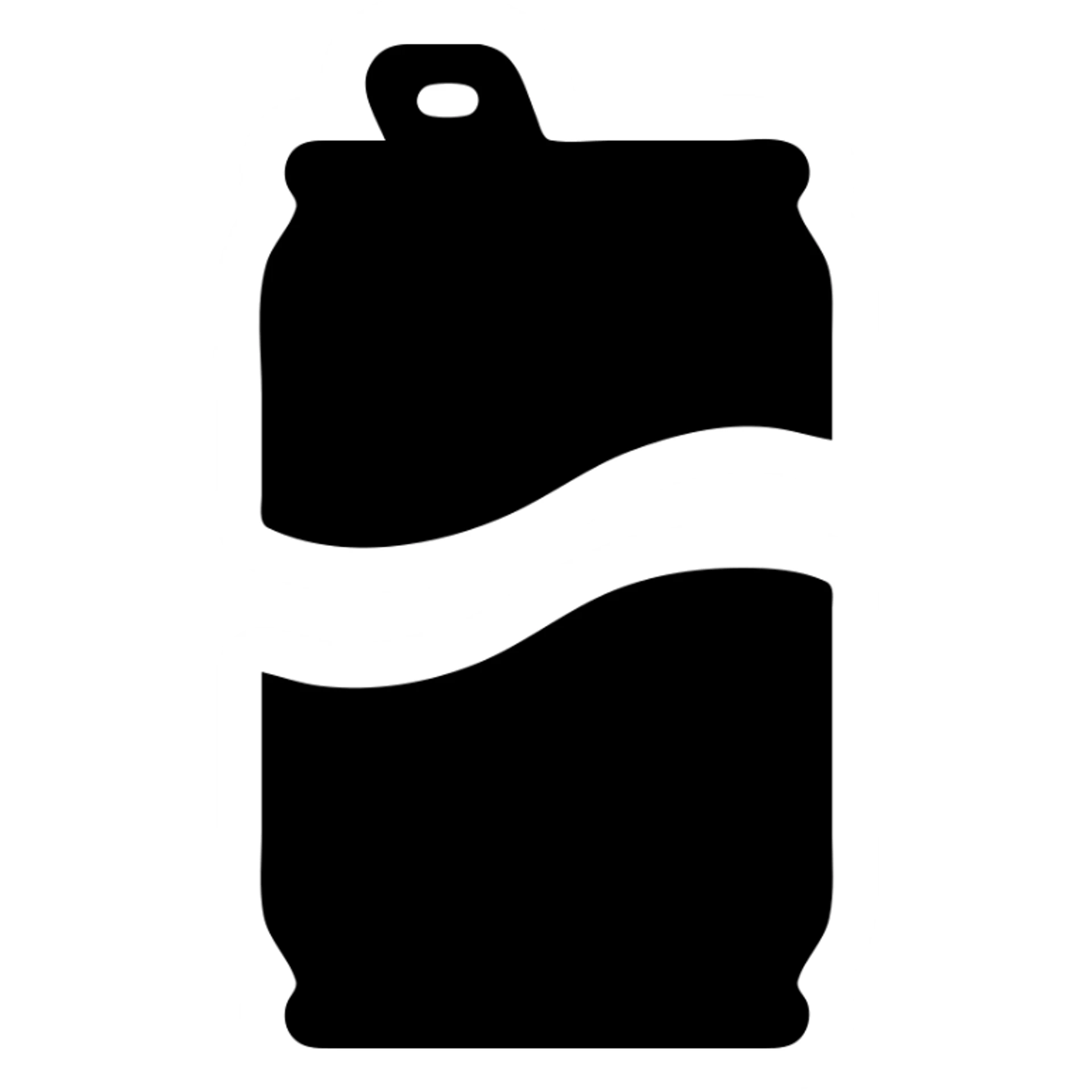 A soda in a metal can sticker