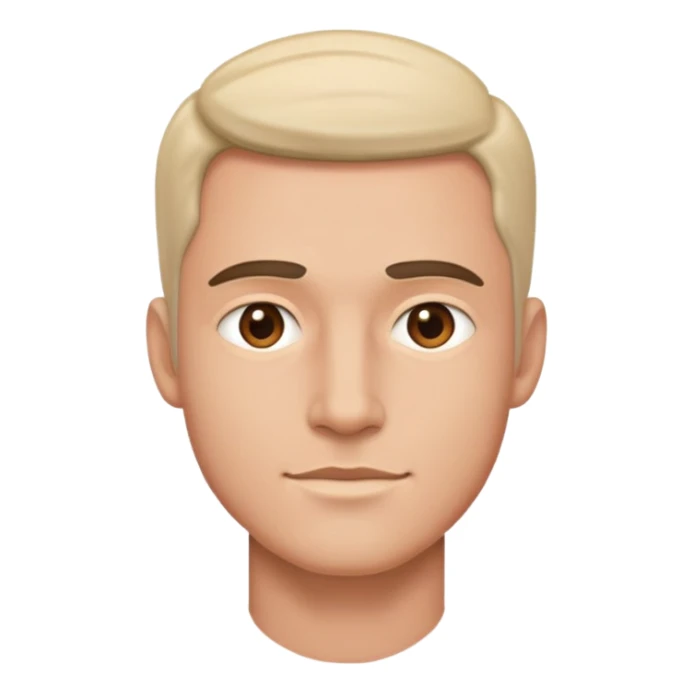 realistic portrait of a man sticker