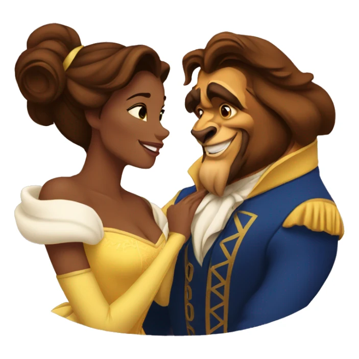 beauty and the beast belle sticker