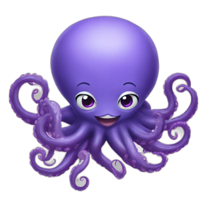 Ursula the little mermaid full body octopus sticker