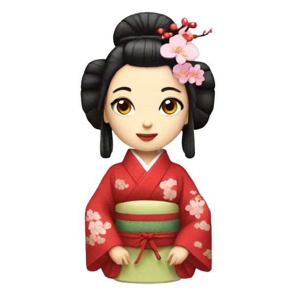 Geisha girl sticker