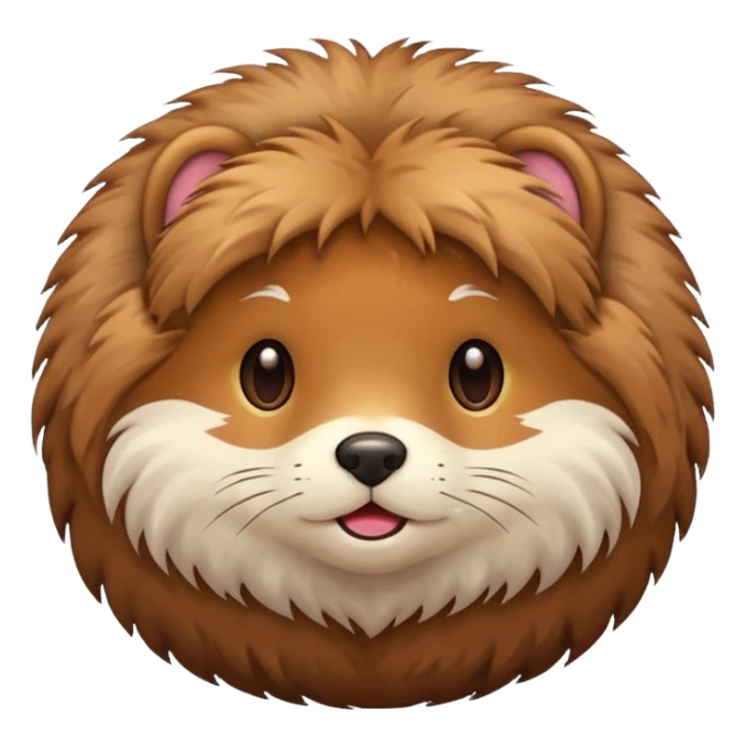 a ball of fur sticker